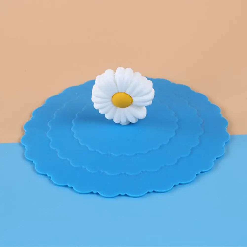 8pcs Silicone Cup Cover Heat-resistant Sealed Coffee Cover Cartoon Food-grade Cute Funny Peculiar for Outdoor Camping Travelling