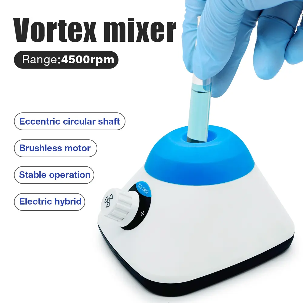 4500rpm 50mL Vortex Mixer Adjustable Speed Centrifugal Test Tube Oscillator Laboratory Tattoo Pigment Nail Polish Shaker Blender