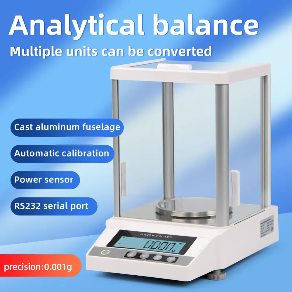 0.001g Analytical Balance Digital Electronic Scale Jewelry Gold Laboratory Precision Weighing Scales Multi-Functional 510g 310g