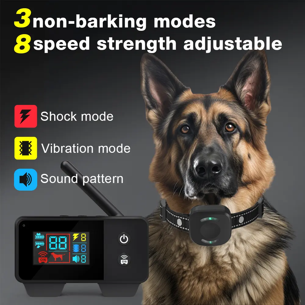 480m Waterproof Electronic Pet Fence System Containment Sound Shock Collar Dog Training Collar Wireless Dog Fence