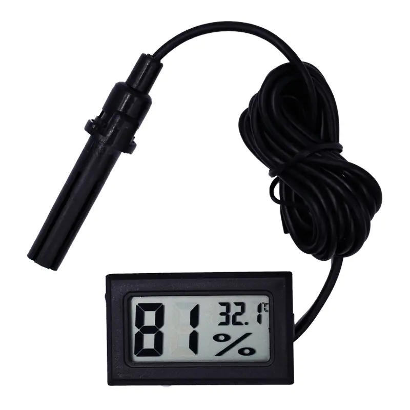 Mini Digital Hygrometer Thermometer LCD Display Temperature Humidity Meters Versatile for Reptile Incubator Aquarium Poultry