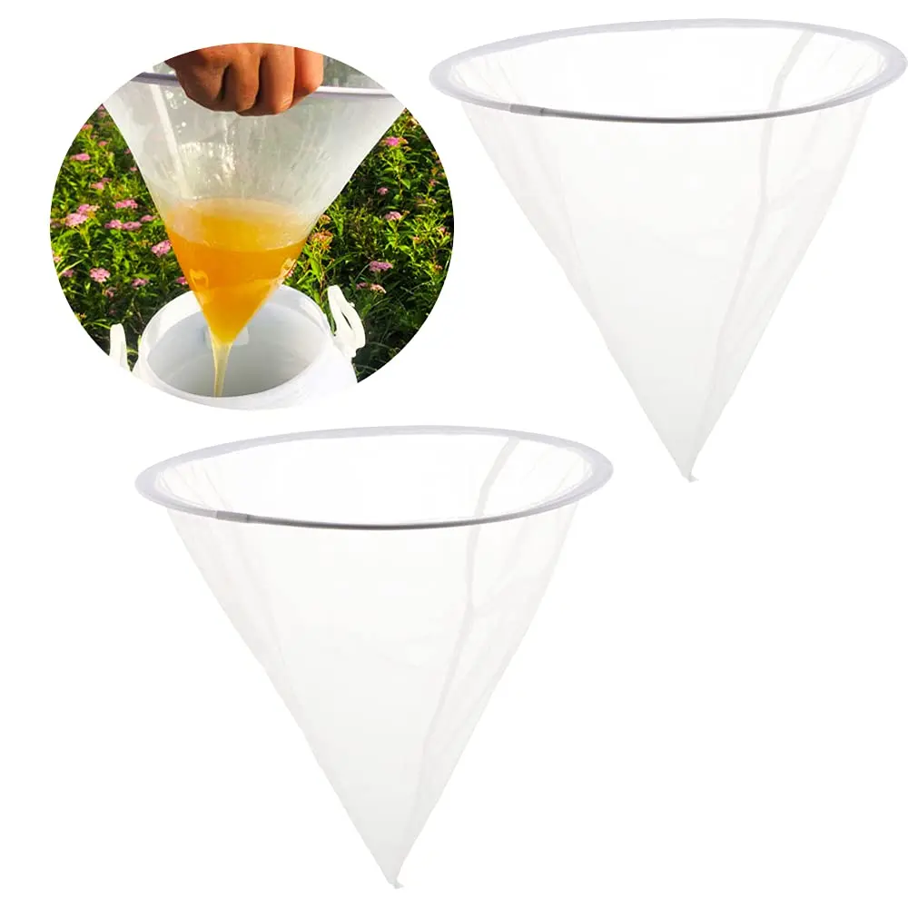 Fiber Beekeeping Honey Strainer Filter Screen Purifier Apiary Equipment Tool Colanders Kitchen Gadget