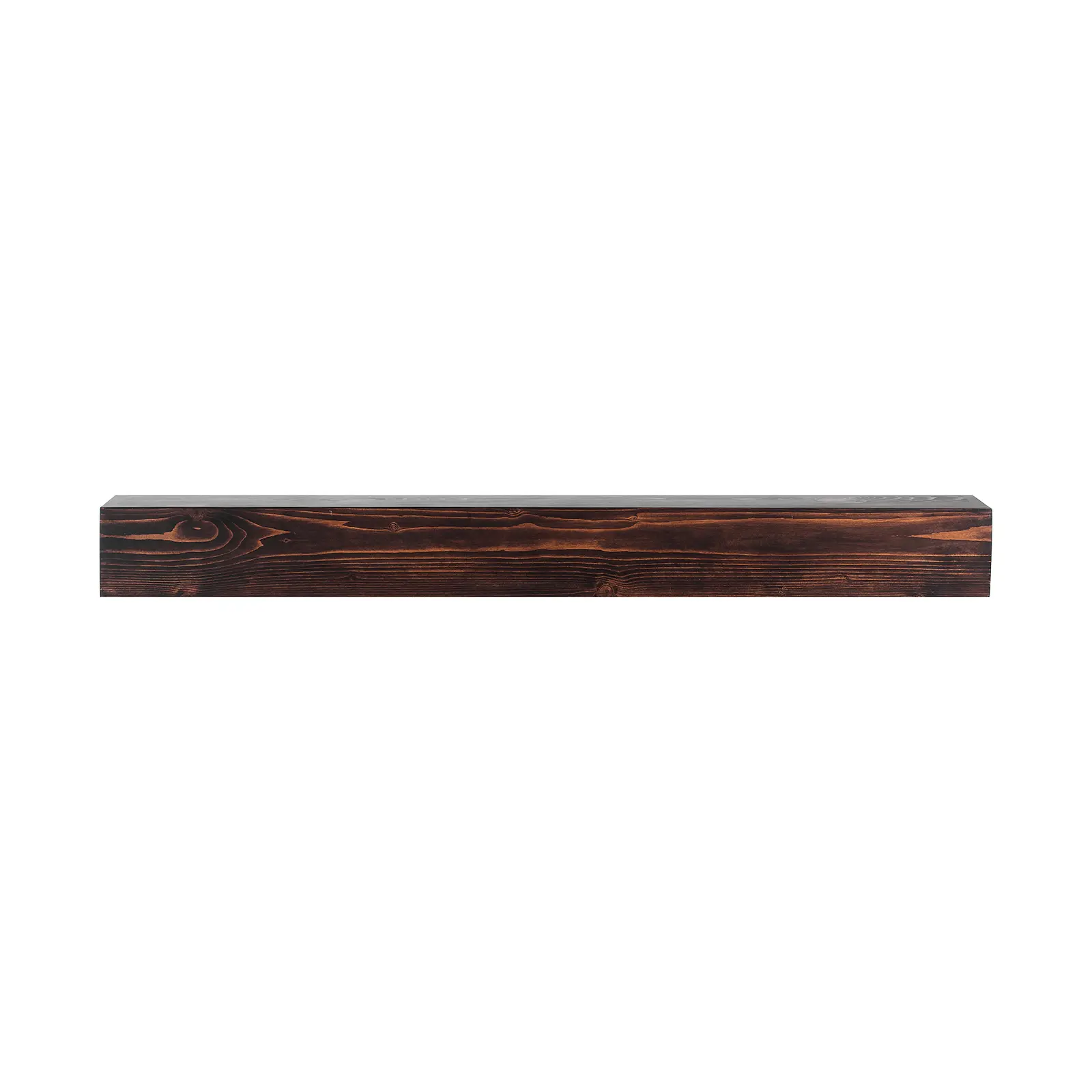 SucceBuy Fireplace Mantel 48x8x5in 50lbs Natural Wood for Over Fireplace Wall Mounted Handcrafted Fireplace for Wall Decor Brown