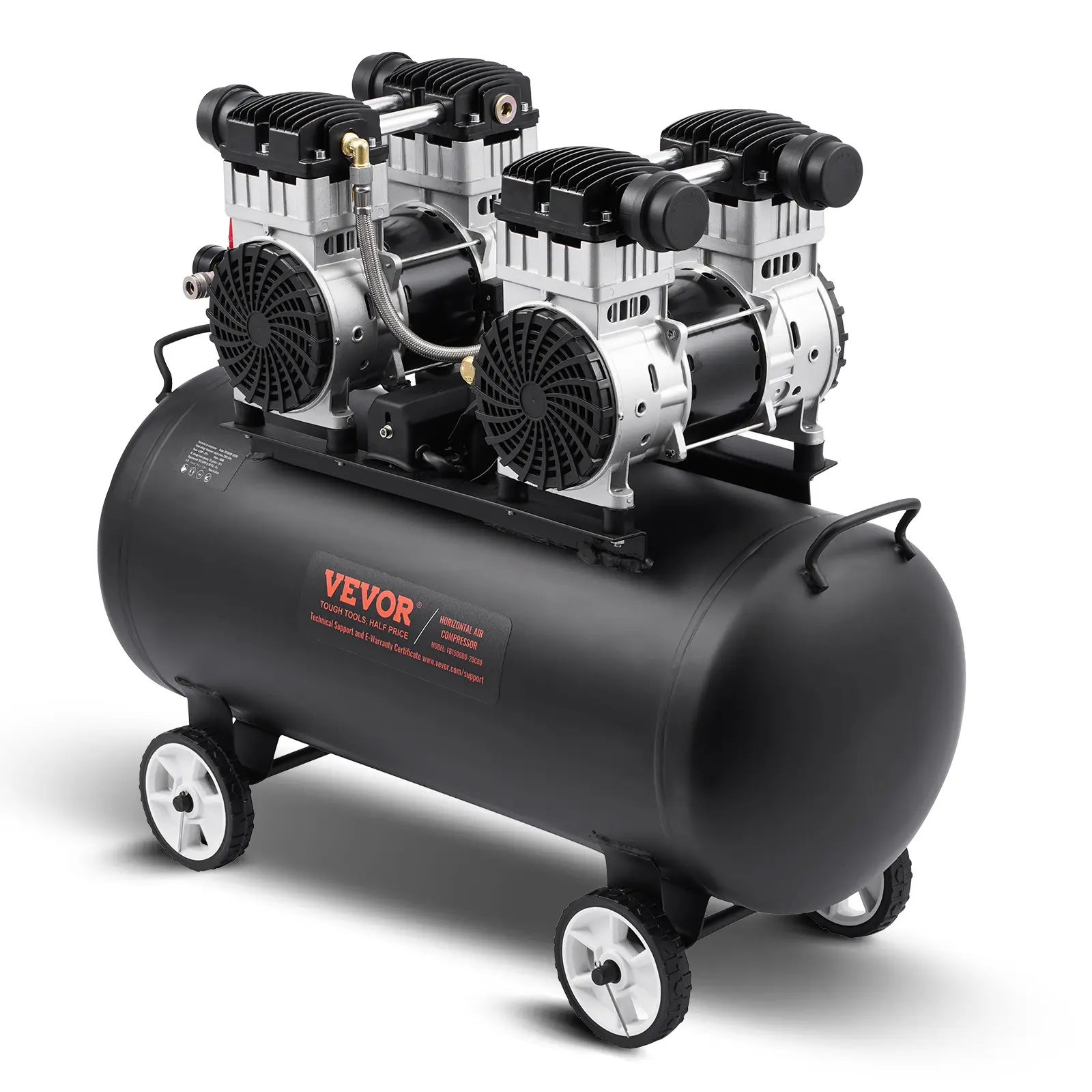 SucceBuy Air Compressor 750W/1450W/3000W Oil Free Air Compressor Quiet Portable Compressor Pump for Auto Repair Tire Inflation