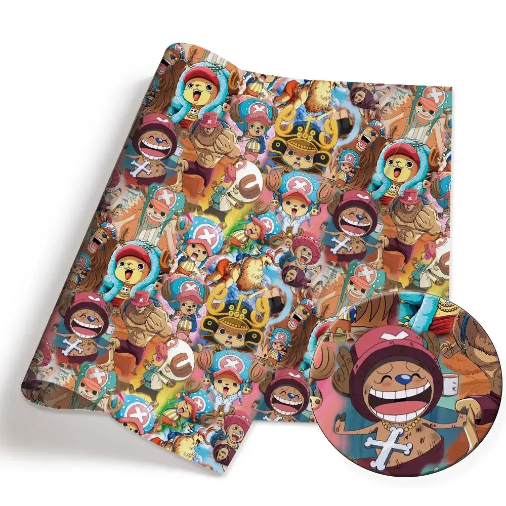 One Piece Anime peripherals Fabric 140*50cm DIY Sewing Patchwork Quilting Baby Dress Printed Fabric Fabric Sewing Kids