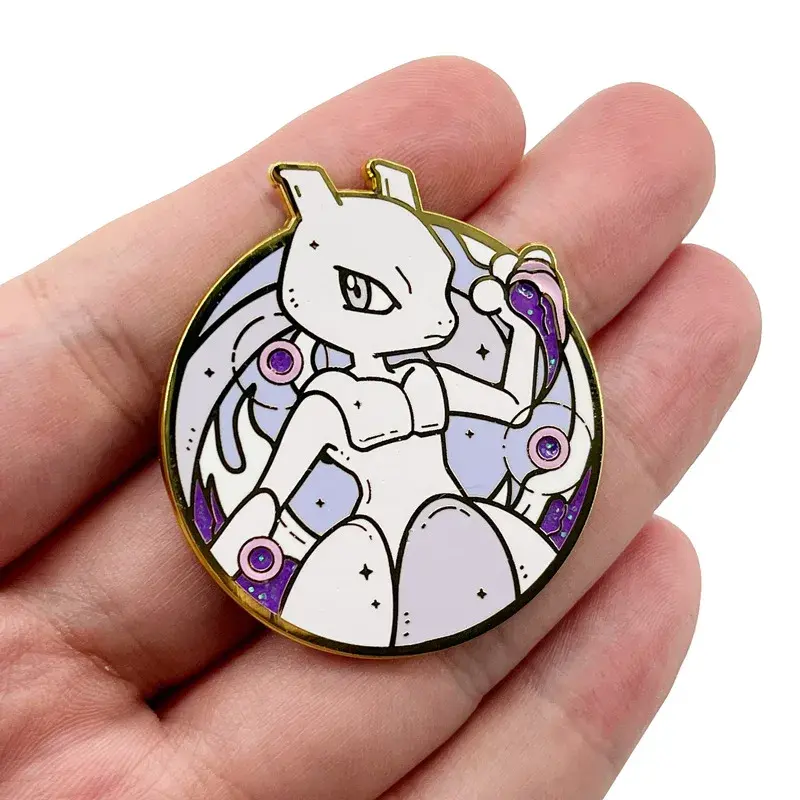 Pokemon Arceus Mewtwo Jirachi Brooches Enamel Pins Cartoon Anime Badges Backpack Hat Shirt Lapel Pin Jewelry Gifts for Friends