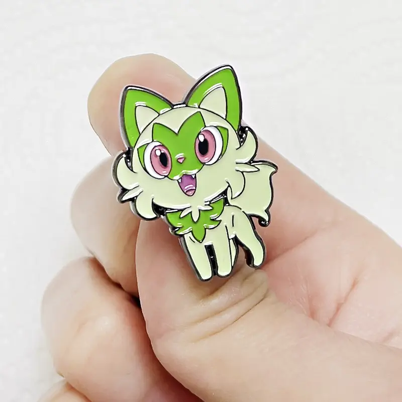 Pokemon Sprigatito Anime Lapel Pins Backpack Jeans Enamel Brooch Pin Women Fashion Jewelry Gifts Kawaii Elf Cartoon Badges