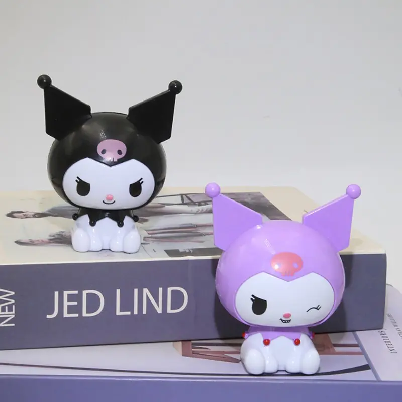 Sanrio Kuromi Cinnamoroll Pachacco Model Anime Cartoon Birthday Cake Topper Children's Toy Gift Cake Decoration