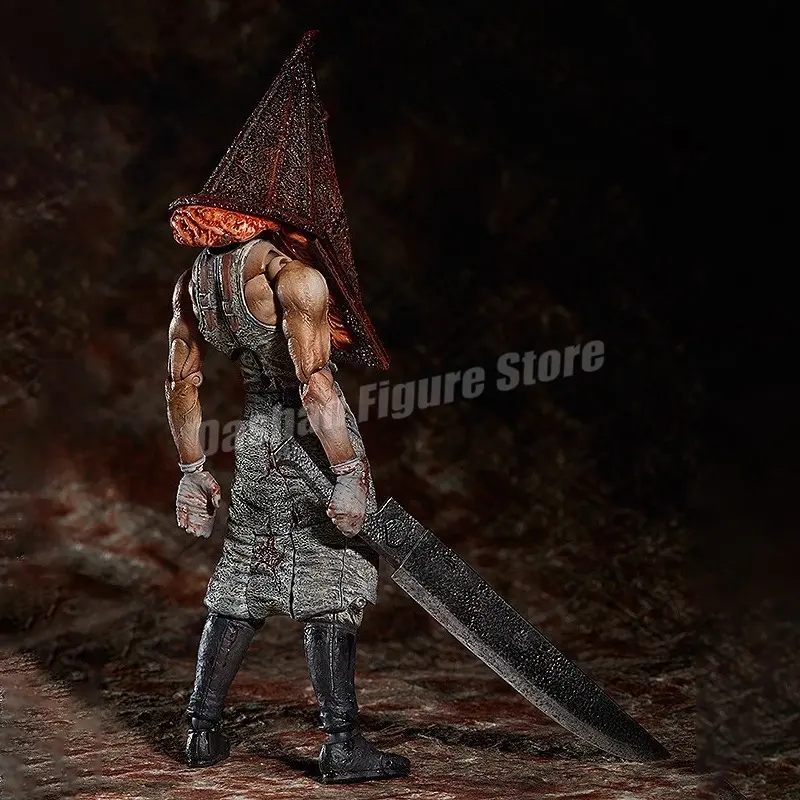 Figma Sp-055 Silent Hill Pyramid Head Action Figure 17cm Red Pyramid Thing Revelation 3D Figure PVC Bubble Head Nurse Model Toys