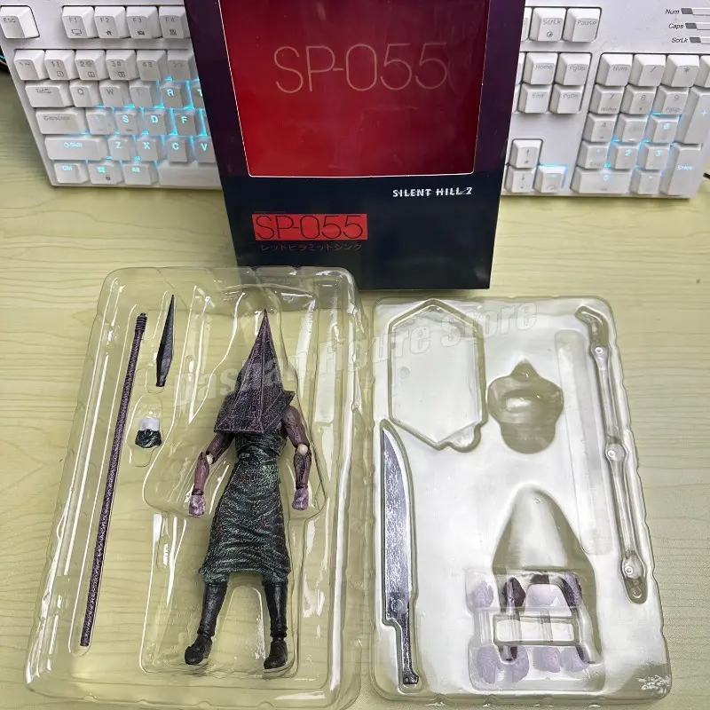 Figma Sp-055 Silent Hill Pyramid Head Action Figure 17cm Red Pyramid Thing Revelation 3D Figure PVC Bubble Head Nurse Model Toys