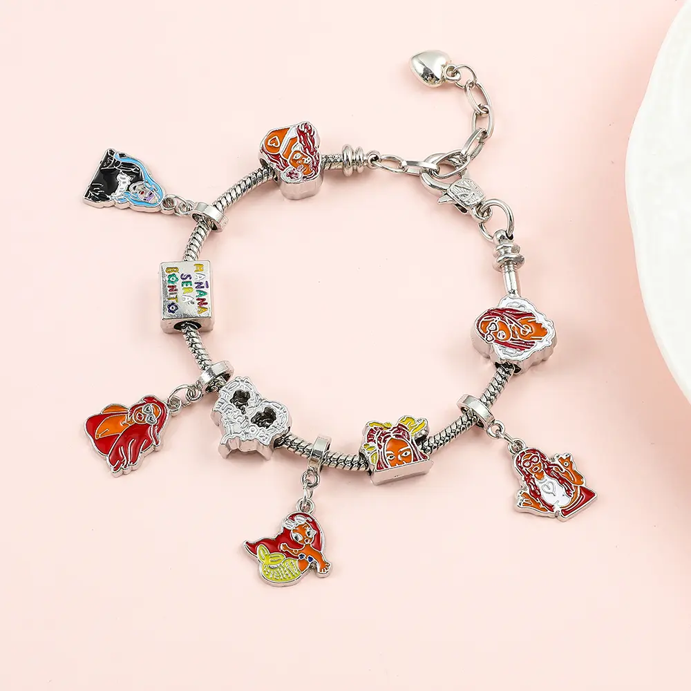 New Design Singer Karol G Bracelet Charms DIY Wristband Decor Accessories Punk Bangle For Women Girls Party Gifts