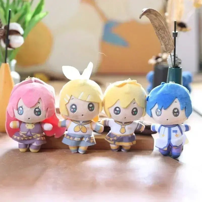Anime Hatsune Miku Plush Toy KAITO MEIKO Luka Kagamine Rin Len Figure Stuffed Doll Kawaii Q Version Keychain Bag Pendant Gift
