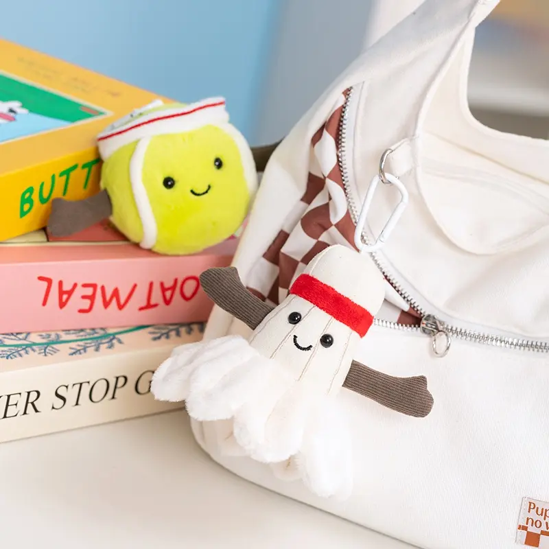 Cute Basketball Plushies Football Tennis Baseball Plush Toys Badminton Stuffed Balls Pillow Players Souvenir Kid Gift