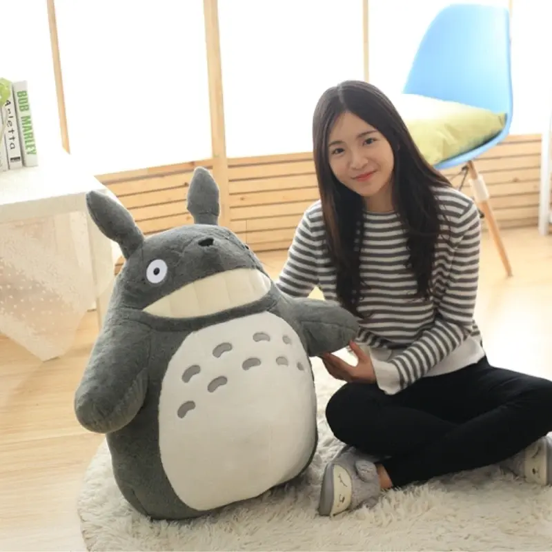 70cm Big Size Lotus Leaf Totoro Plush Toy Totoro Stuffed Animal Doll Totoro Plushies Sofa Bed Room Decor Kid Gifts Girl