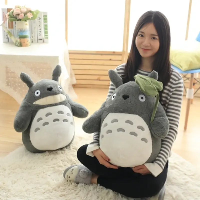 70cm Big Size Lotus Leaf Totoro Plush Toy Totoro Stuffed Animal Doll Totoro Plushies Sofa Bed Room Decor Kid Gifts Girl