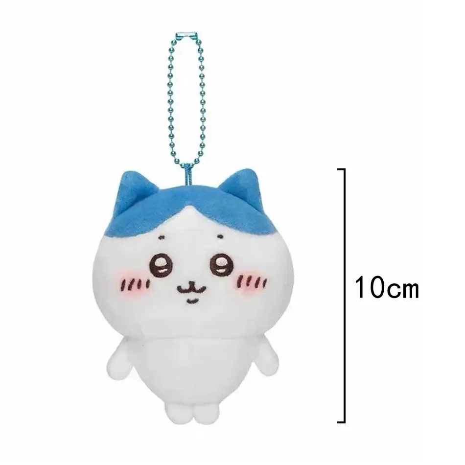 Anime Figures Chiikawa Cartoon Cute Plush Keychain Figures Hachiware Usachi Small Feet Pendant Self Deprecating Bear Doll Gift