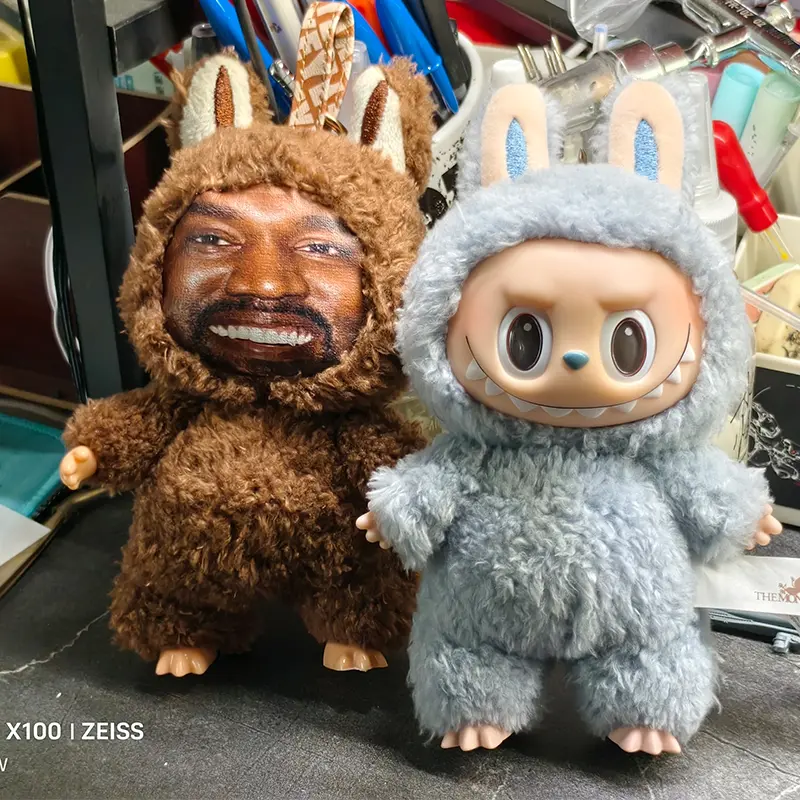 Kanye Layeye Concert Souvenir Doll Keychain Bag Charm Support Pendant Toy Key Holder Faion Accory Summer 2025