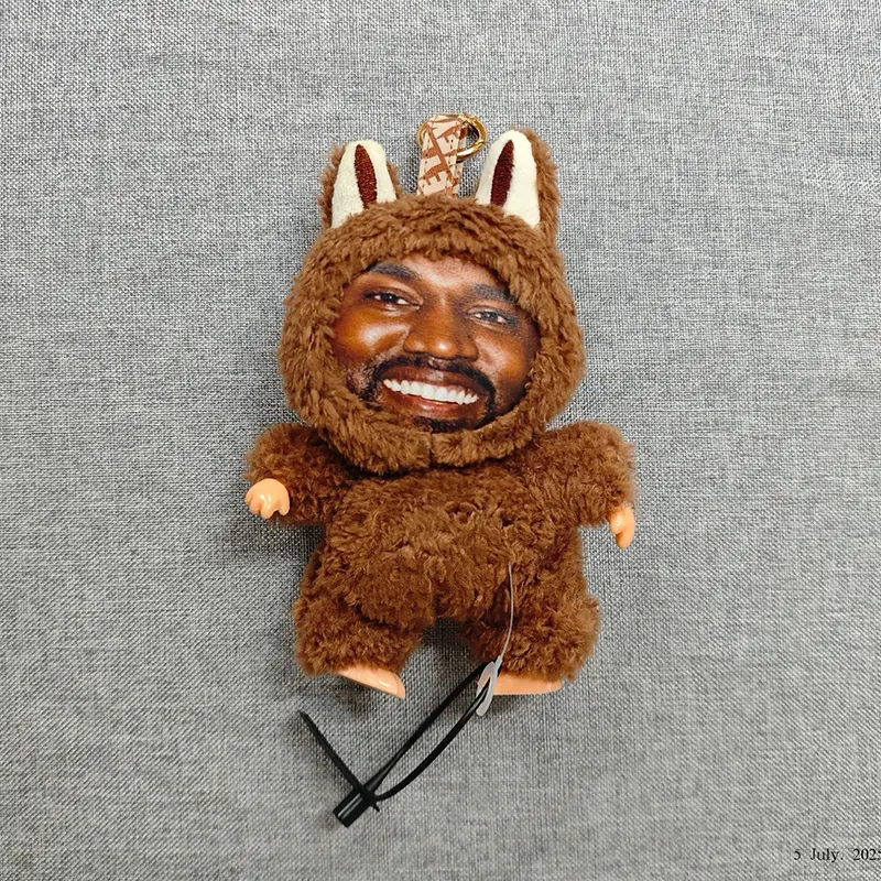 Kanye Layeye Concert Souvenir Doll Keychain Bag Charm Support Pendant Toy Key Holder Faion Accory Summer 2025