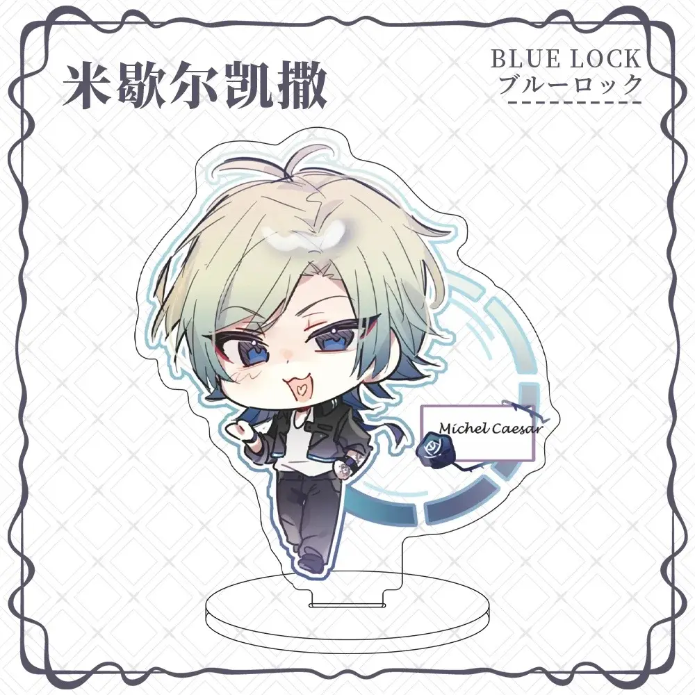 Anime BLUE LOCK Figure MICHAEL KAISER Itoshi Sae Rin Itoshi Acrylic Stand Model Plate Desk Decor Birthday Gift Toy