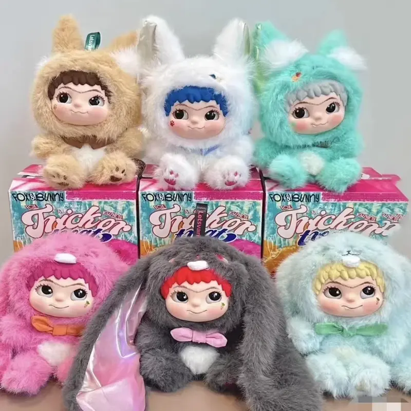 2025 New Wakuku V2 Bunny Fox Prank Diary Series Blind Box Cute Exquisite Doll Bag Decoration Pendant Collectible Toy Gifts