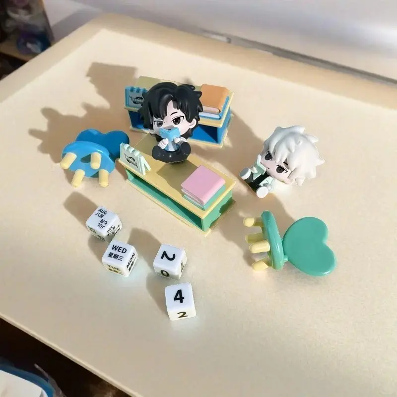 Link Click Desk Calendar China Anime Figure Model Decoration Lucas Charles Kawaii Collection Figurine Desk Friend Birthday Gifts