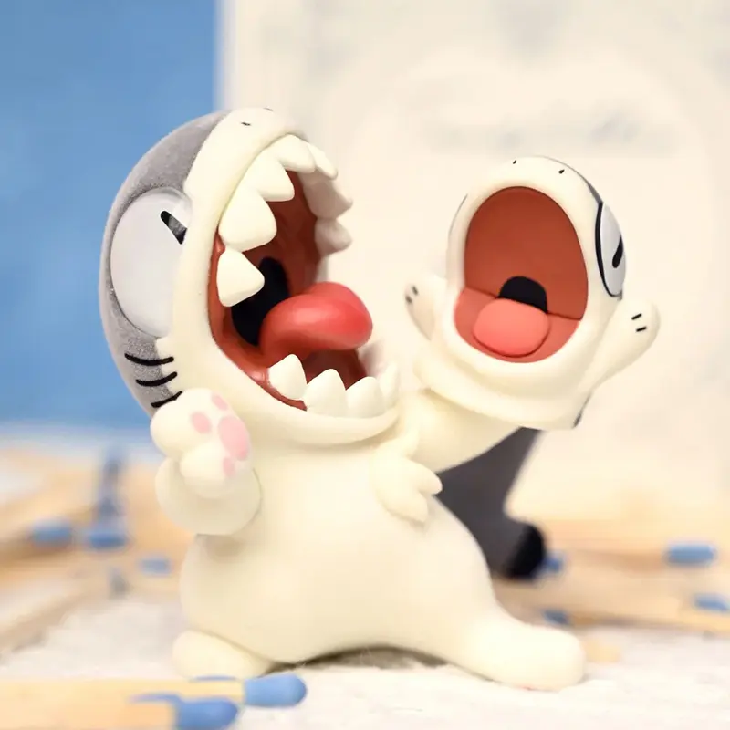 New Genuine Sharkitty Series Blind Box Cartoon Anime Figure Collectible Model Mystery Box Kawaii Desktop Decoration Toys Gifts