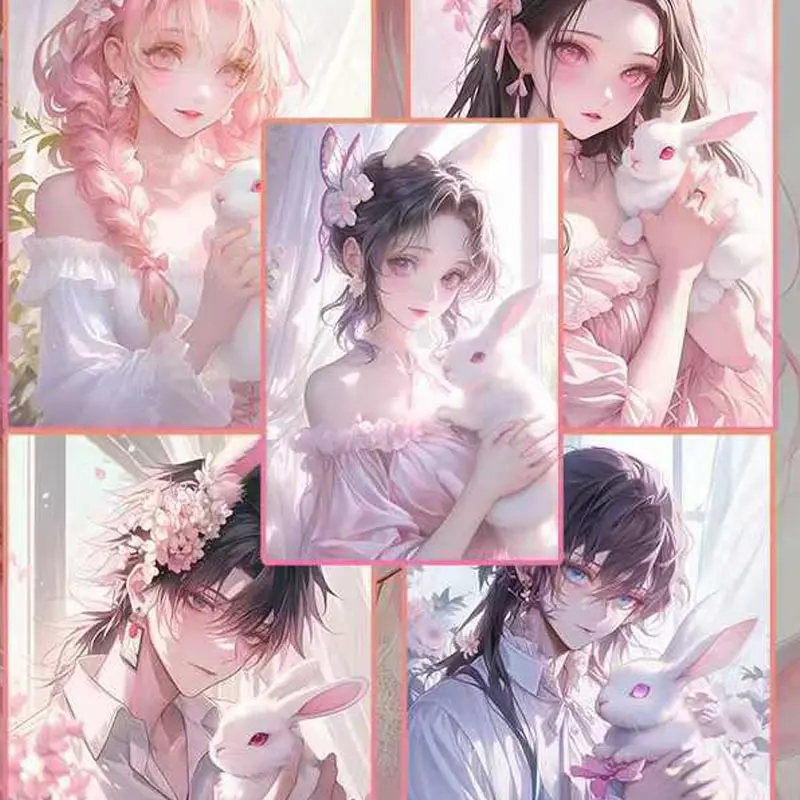 Wholesales Demon Slayer Anime Collection Card Acrylic Tanjirou Kamado Nezuko Sexy Style Waifu Doujin Toy Gifts Hobby Gift