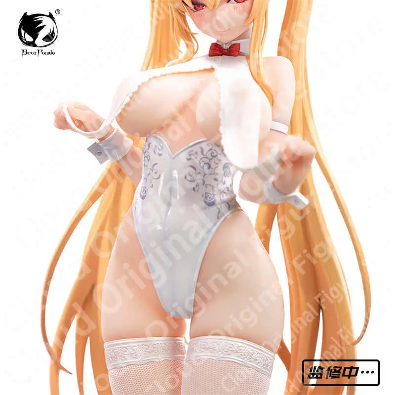 In Stock Original BearPanda Bunny Chasing Eye 1/4 46CM Statue Doll Anime Action Figure Toy Gift Model Collection