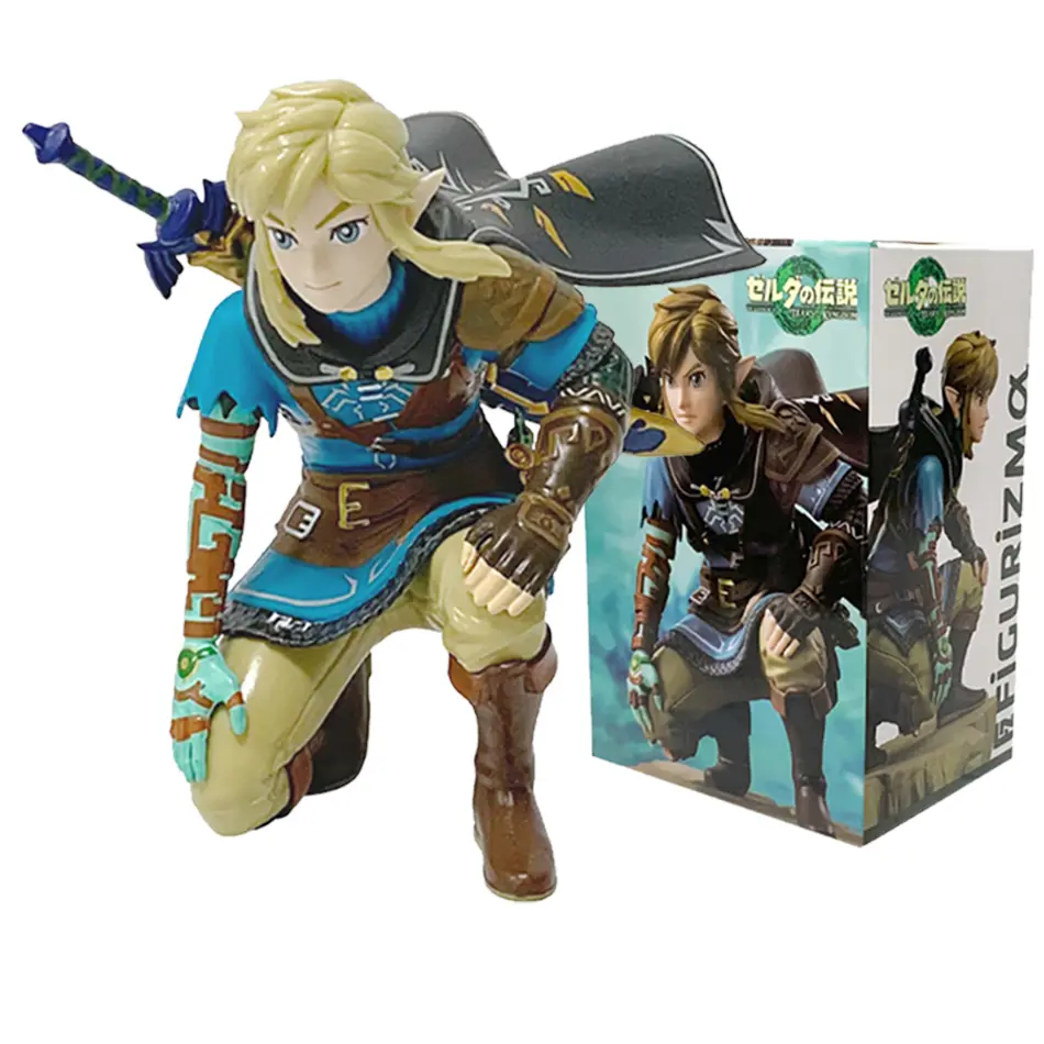 12cm Anime Character Squatting Zelda FIGURIZMα Action Dolls Collect Toys Display Models Doll And Display Gift