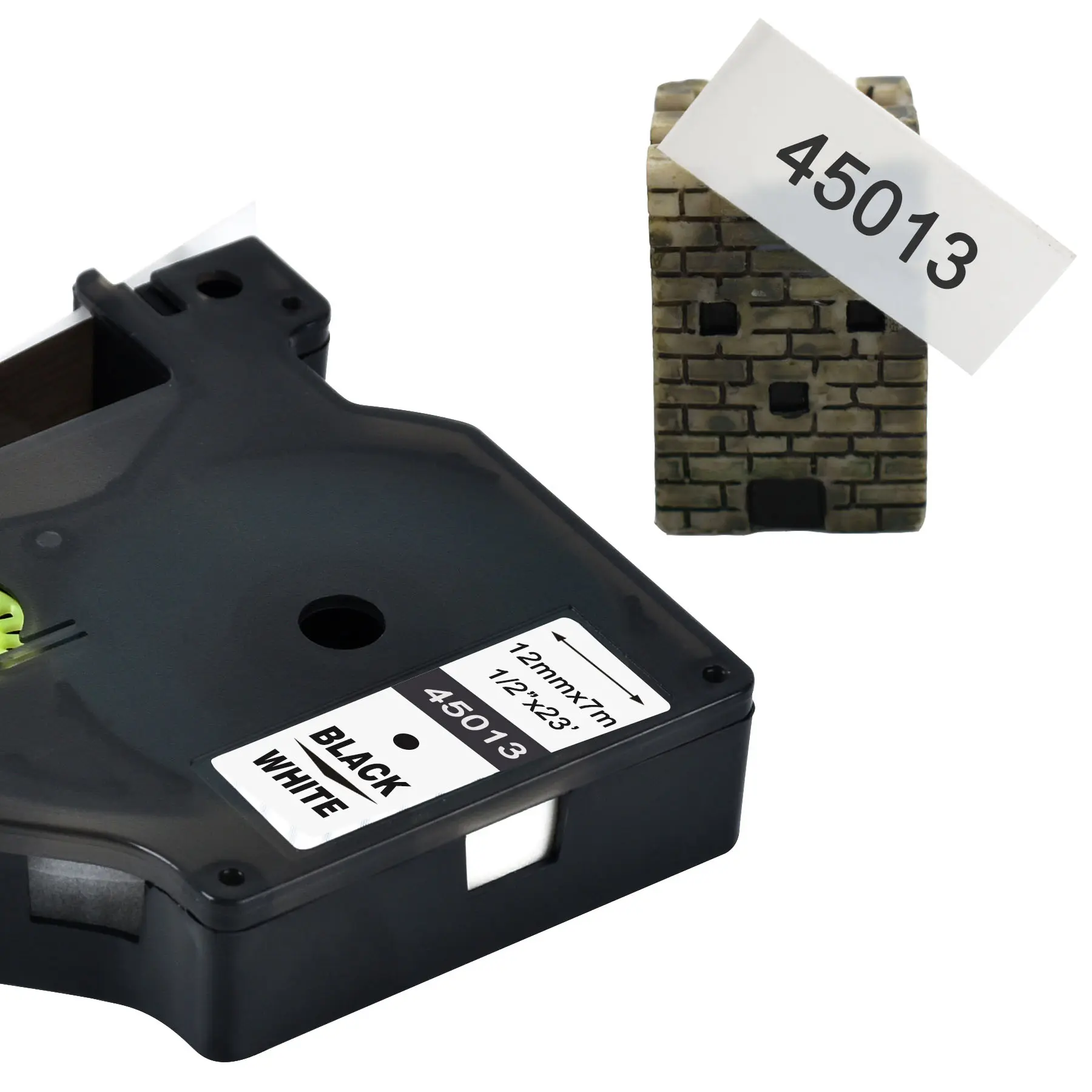 1pcs Compatible dymo D1 6/9/12/19/24mm tapes 45010 45013 45018 40910 40913 43613 18445 18444  for Dymo labelmanager LM160 210D