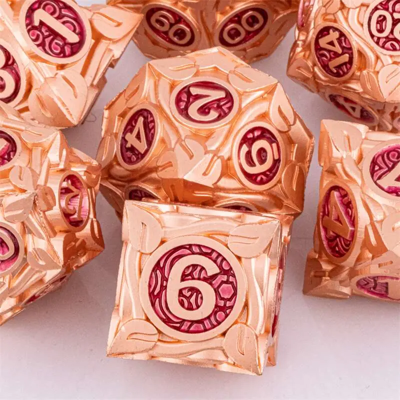 7pcs Dice Set DND Metal Dice Full Set Dice for Dungeons and Dragons Polyhedral Dice RPG Dice D&D Dice Gift
