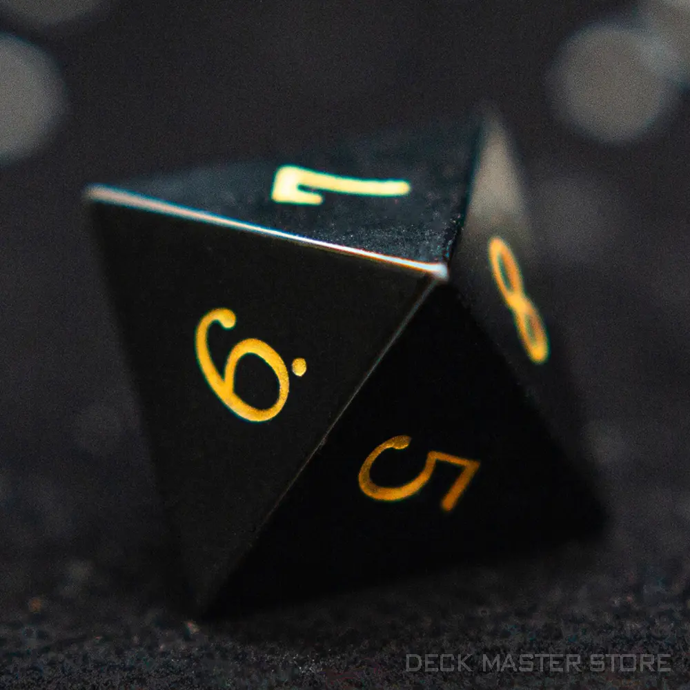 Black Obsidian Dice Polyhedral Gemstone Various Shapes Digital D20 DnD Dice for D&D TRPG Tabletop Games Board Games Dice