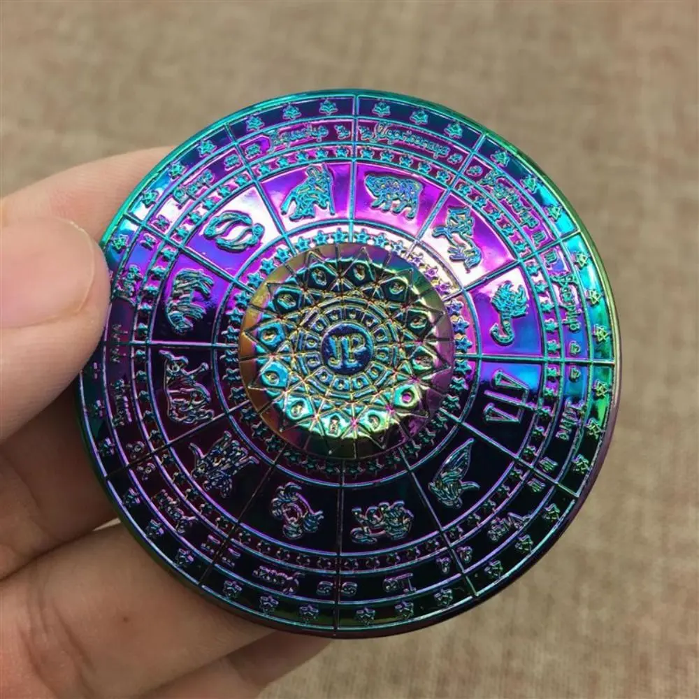 Destiny Compass Astrolabe Fidget Spinner Constellations Smooth Zodiac Signs Fidget Spinner Rotating ADHD Metal Finger Toy Adult