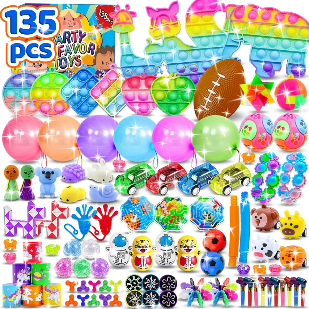 Fidget Toys Pack Stuffers for Party Favors Autism Sensory Toys Stress Autistic ADHD Anxiety Carnival Treasure Classroom Prizes