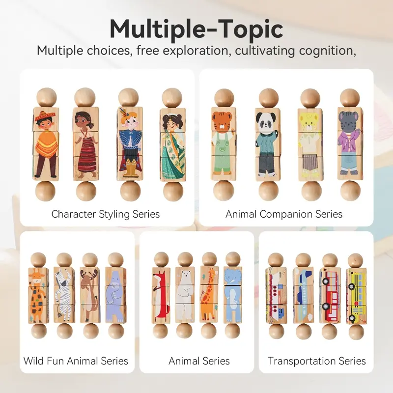 Baby Wooden Rotating Jigsaw Puzzle Hand bell Toy Montessori Educational Sensory Cognition Toys Wooden Music Rattle Toy Baby Gift