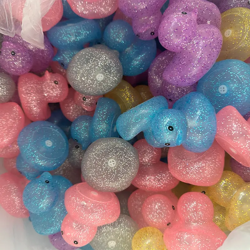 1-100Pcs Rubber Ducks for Kids Colourful  Mini Duck Party Favors Bulk Ducks Summer Pool Floating Toys Rubber Ducks Birthday