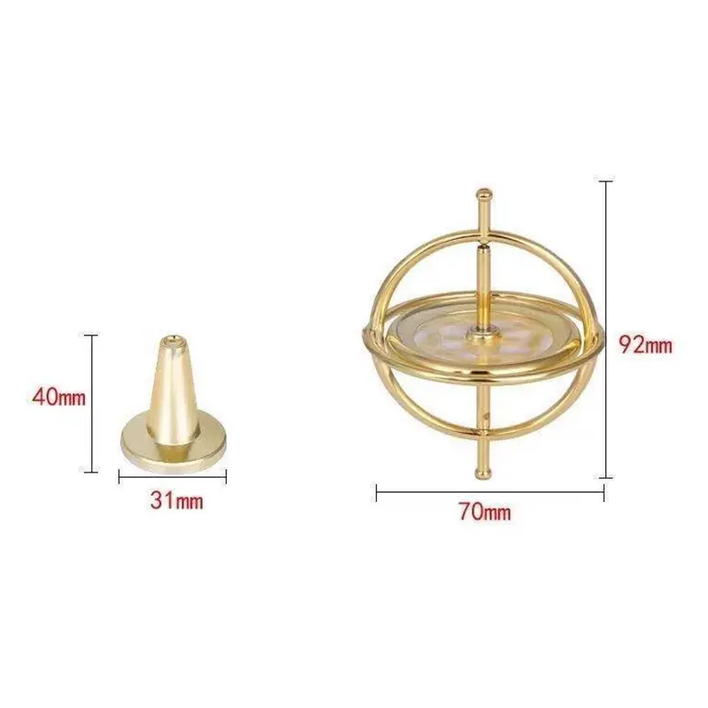 1Pc Self-balancing Gyroscope Anti-gravity Decompression Educational Finger Toy