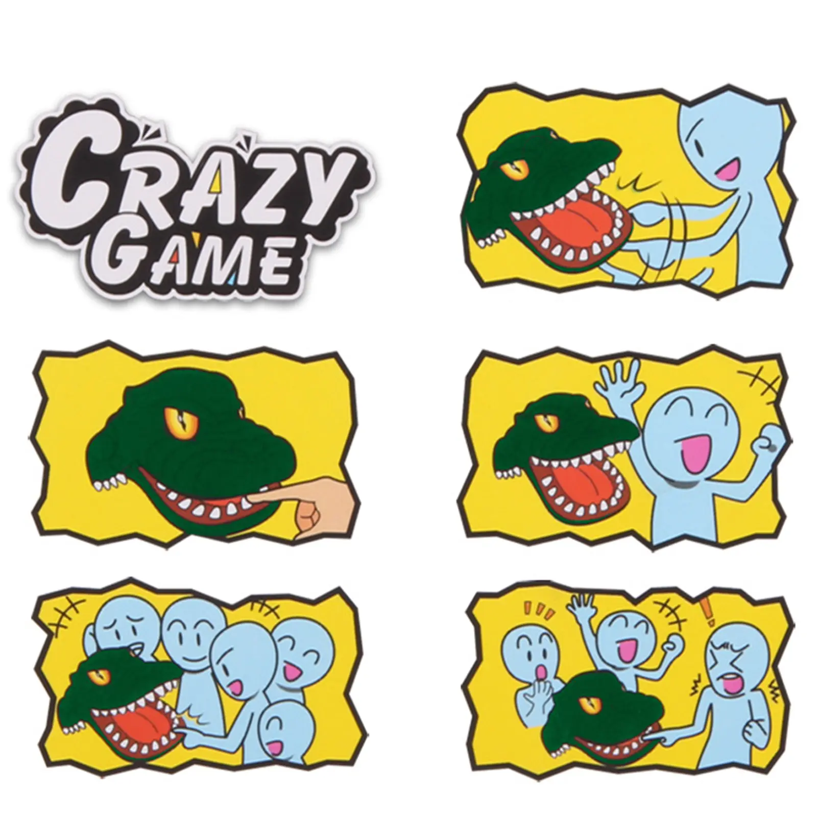 Crocodile Teeth Toys Alligator Family Party Toy Interactive Funny Biting Finger Toy Creative Non‑Toxic for Kids