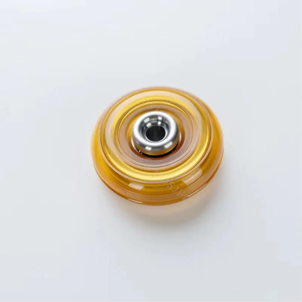 POLY GUY EDC Doughnut Composite Toys Fidget Spinner Stress Relief Toy PEI Stainless Steel Titanium Paracord Beads Pendant