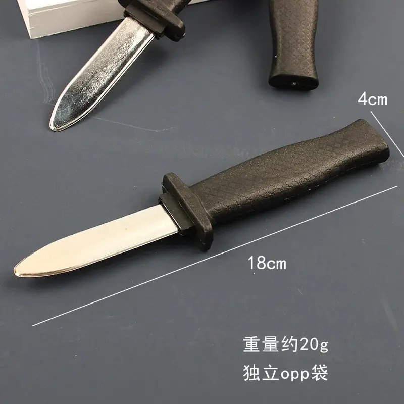 Fake Telescopic Knife Magic Prop Telescopic Simulation Knife Prank Toy Children's Adult Prank Fake Knife Performance