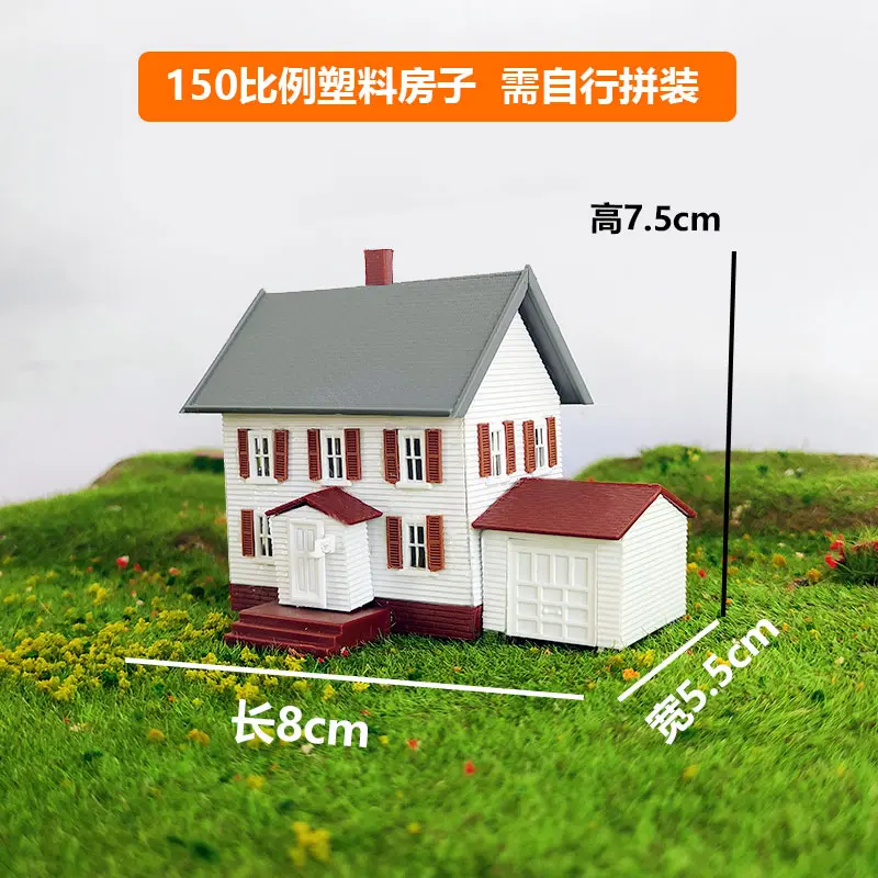 N Scale Model Building House Parts Set European Style Courtyard Cathedral School Dewlling Model Scale Kit Scene Material Diorama