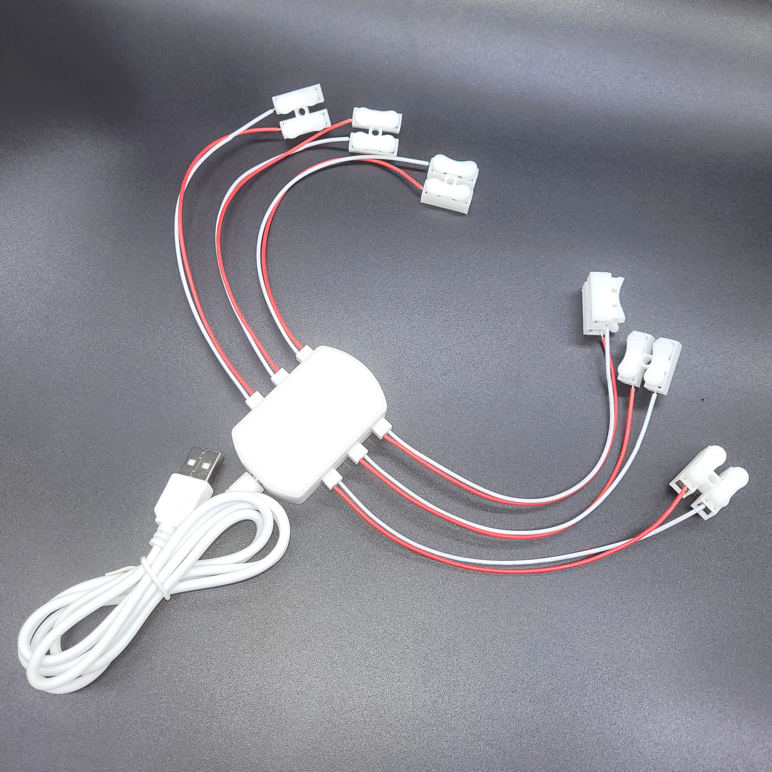 5V USB AC/DC Adapter / Power Supply with 6 Ports Output Railway Layout/Railroad Layout/Train Layout/Street lights Layout Diorama