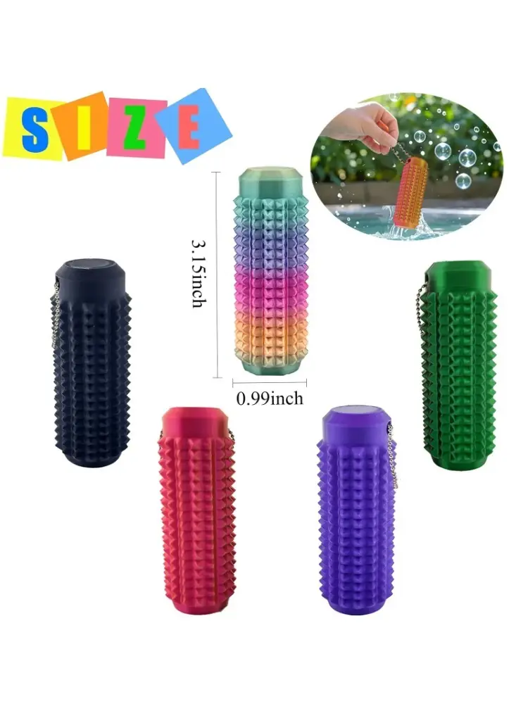 Little Ouchies Fidget, Pocket Mini Fidget Toy for Adults, Pain Stim Fidget, Venting Key Pendant, 1pcs Spiky Grippie Stim Keychai
