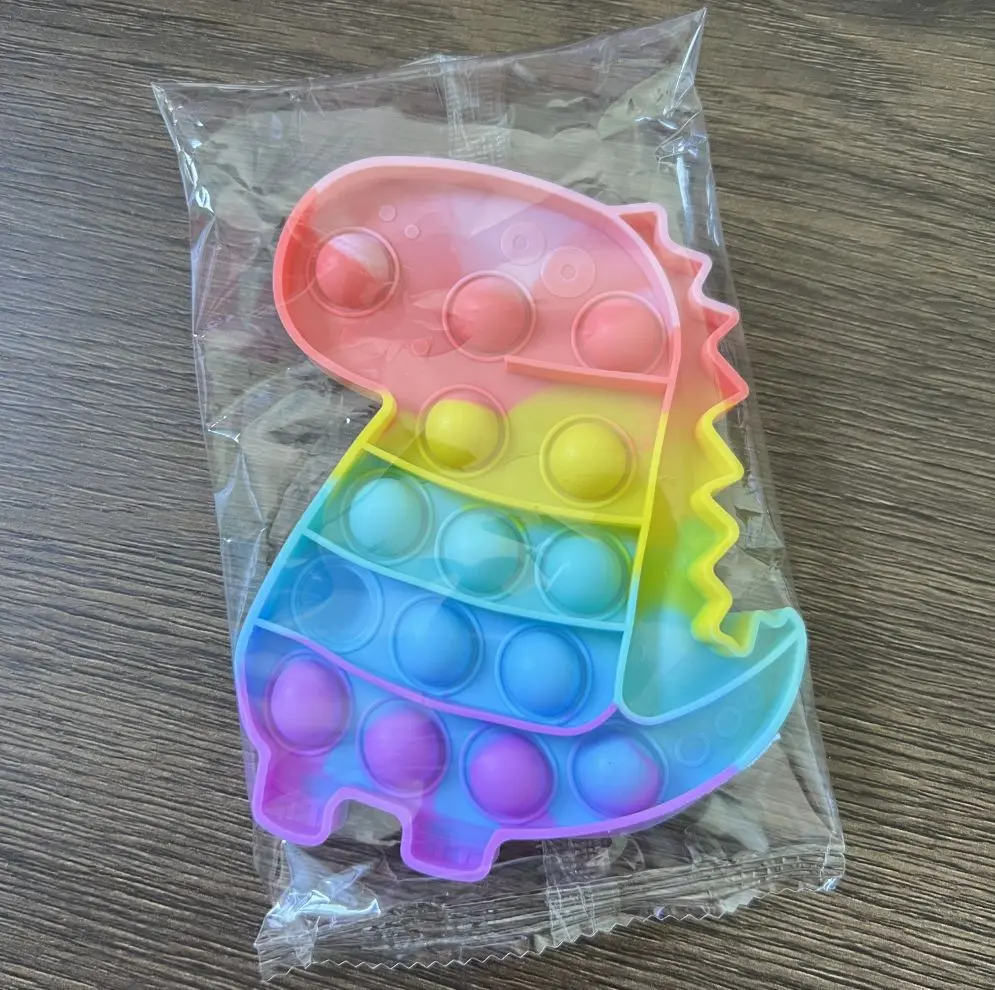 1pc Rainbow Pop Push Bubblle Fidget Anti Stress Relief Toys for Adult Children Special Needs Sensory Toys Interactive Toys