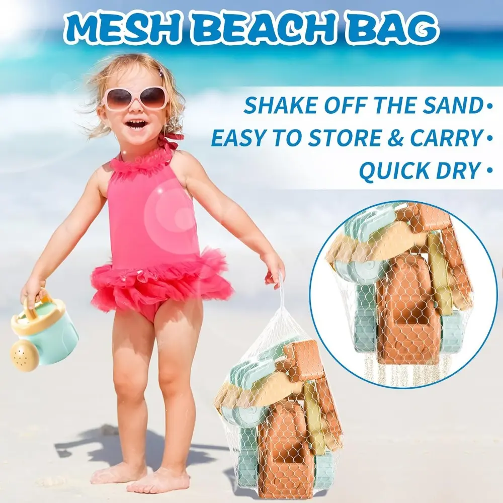 Beach Sand Toys Set with Dump Truck Car Toys for Toddlers Kids Outdoor Play Buckets Sand Shovels Animal Mold Sets Sandbox Toys