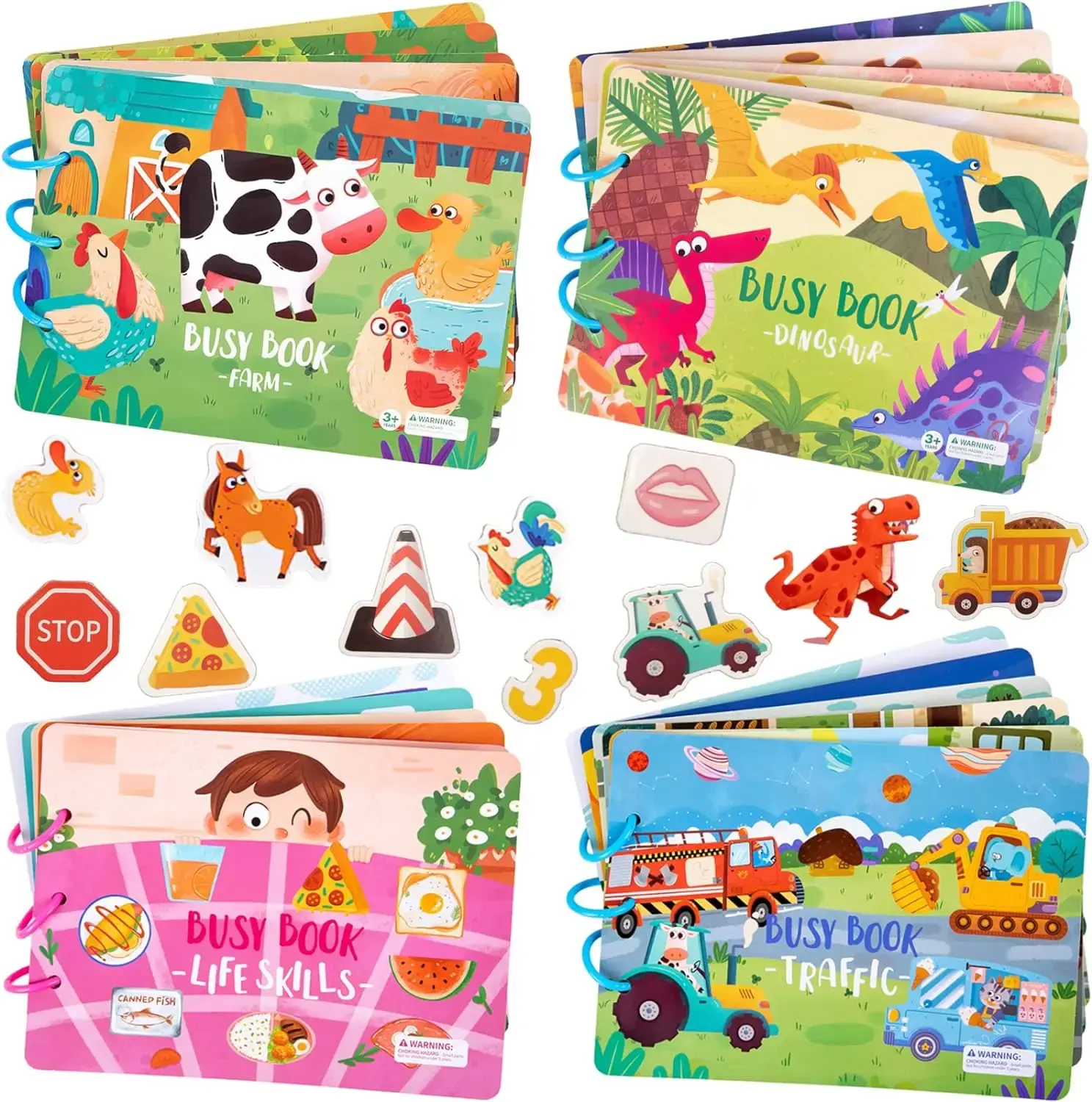 Montessori Busy Book for Kids Sticker Quiet Book Baby Early Educational Toy toddlers Matching Puzzles Game Learning Toys Gifts
