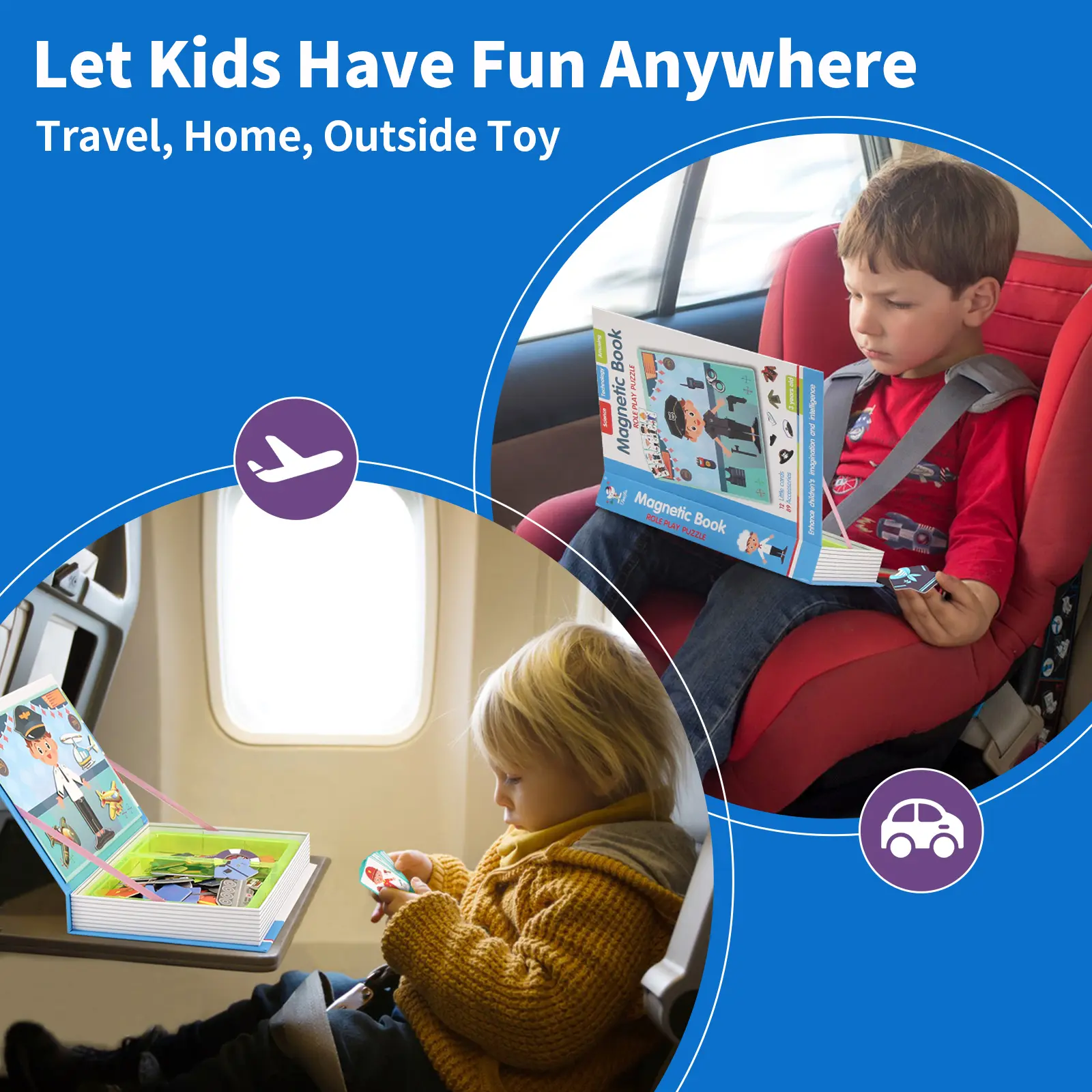 Funny Children's Intelligent Magnetic Book 3D Cartoon Puzzles Jigsaw Brain Training Game Educational Toys for Kids Gift Xmas Toy
