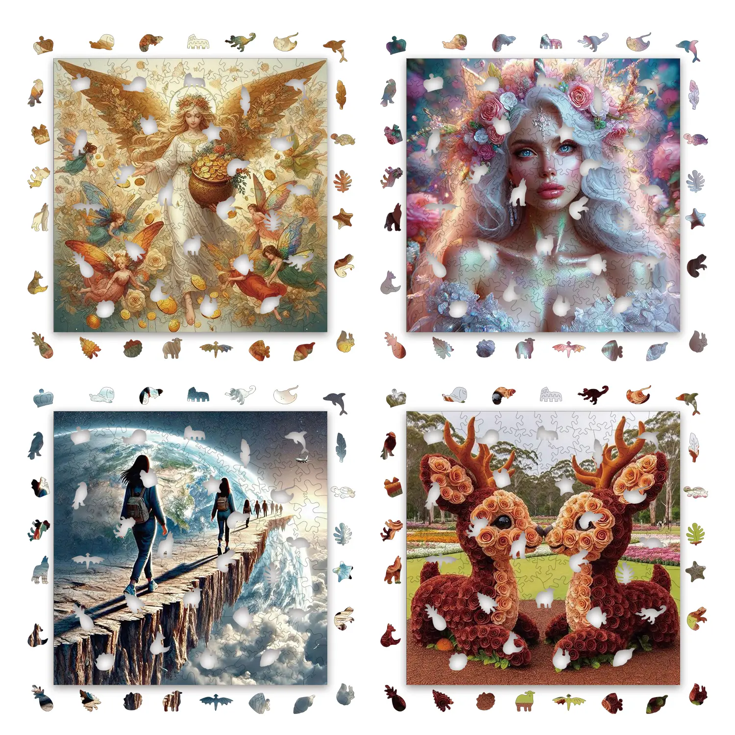 Goddess Fairy Moon Deer Animal Puzzles High Quality Jigsaw Puzzle Wooden Puzzle Best Christmas Gift