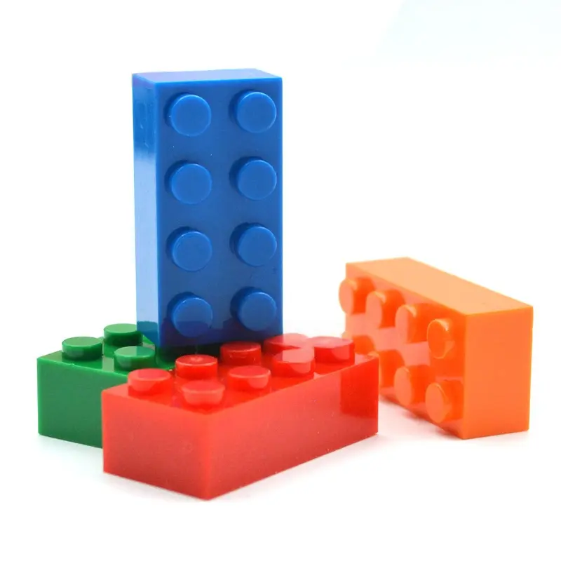40pcs DIY Building Blocks Thick Figures Bricks 2x4 Dots Educational Creative Size Compatible With 3001 Plastic Toys for Children