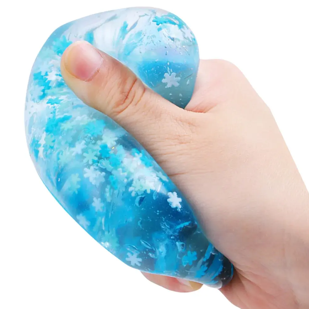 Soft Squeeze Stretch Toy for Stress Relief - Ice Cube Design